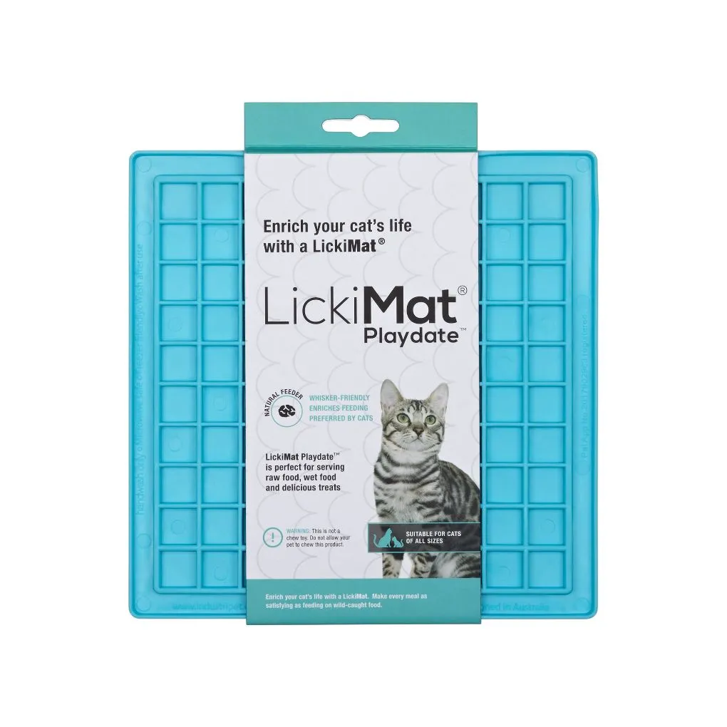Lickimat Playdate Slow Feeder for Cats