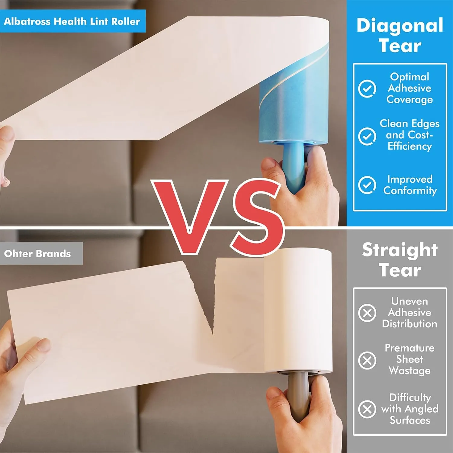 Lint Rollers for Pet Hair Extra Sticky, 1200 Sheets Mega Value Set Lint Rollers for Pet Hair Removal, Dog and Cat Lint Remover for Clothes, Furniture, Carpet