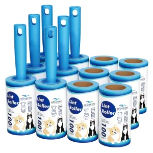 Lint Rollers for Pet Hair Extra Sticky, 1200 Sheets Mega Value Set Lint Rollers for Pet Hair Removal, Dog and Cat Lint Remover for Clothes, Furniture, Carpet