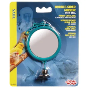 Living World Double-sided Mirror with Bell - Large - 7 cm (2.8in)