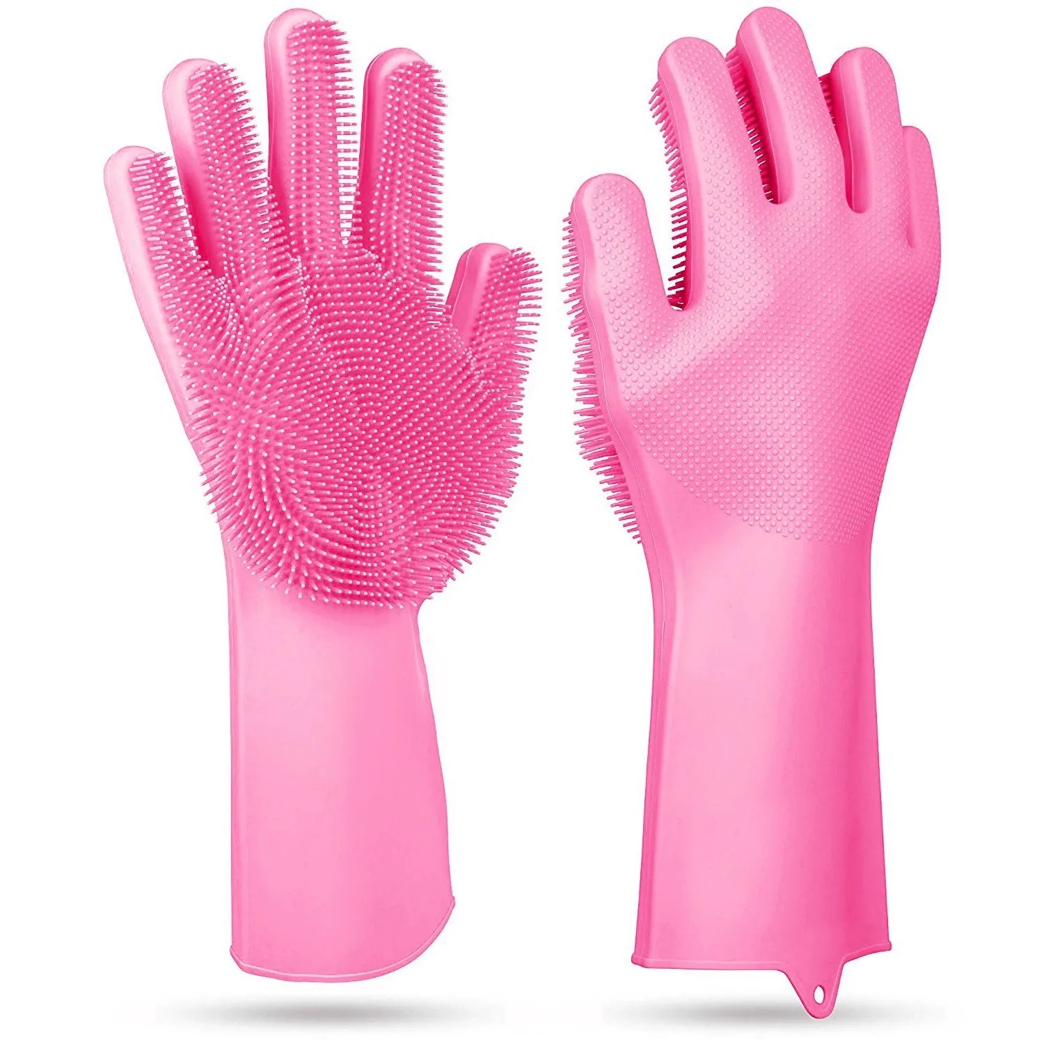 Magic Silicone Brush Dishwashing Gloves