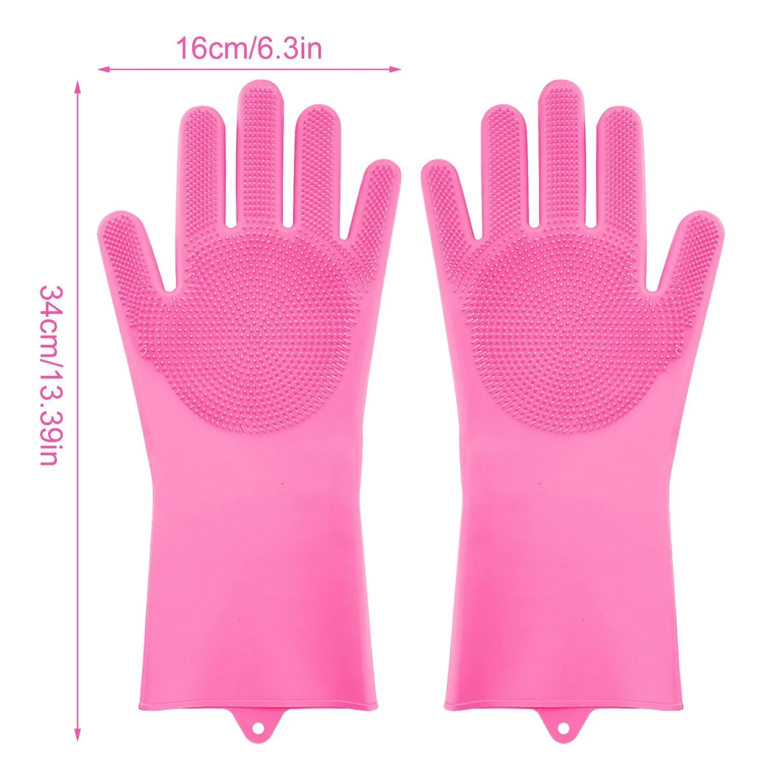 Magic Silicone Brush Dishwashing Gloves