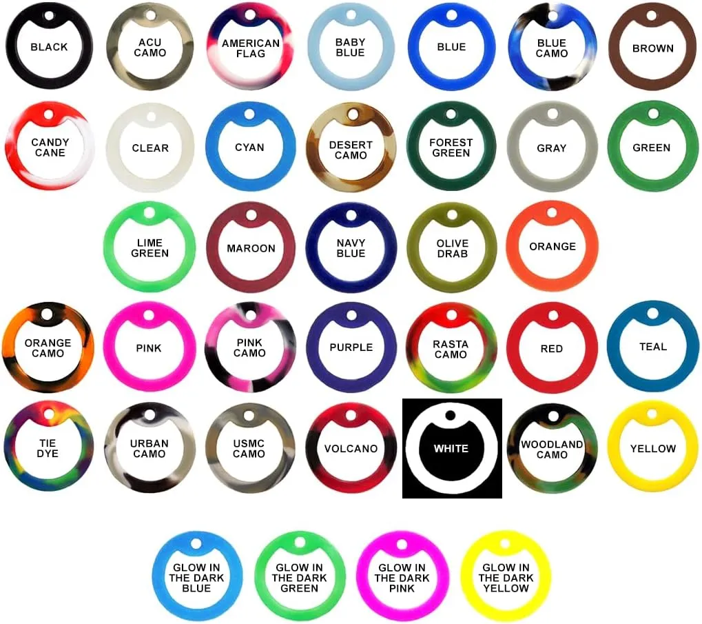 Medical ID Alert Collection Military Dog Tag Necklace, Custom Printed & Personalized