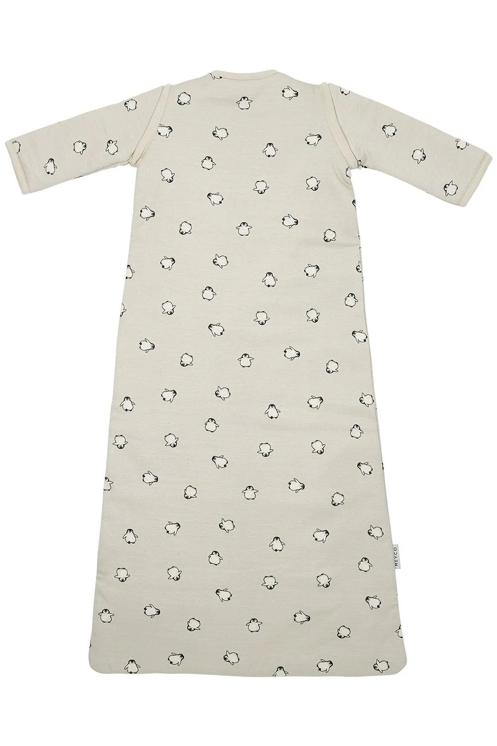 Meyco Baby Sleeping Bag With Detachable Sleeves Penguin - Soft Sand - 60cm