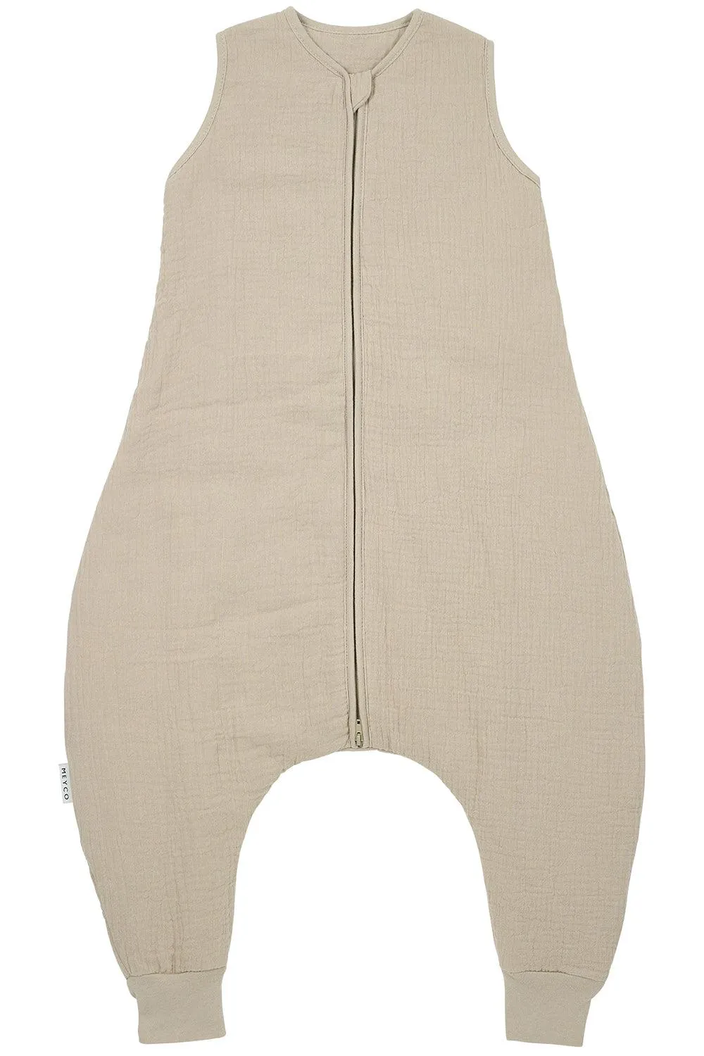 Meyco Baby Winter Sleep Overall Jumper Pre-Washed Muslin Uni Sand - 92cm