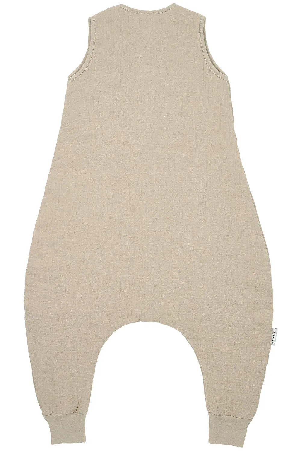 Meyco Baby Winter Sleep Overall Jumper Pre-Washed Muslin Uni Sand - 92cm