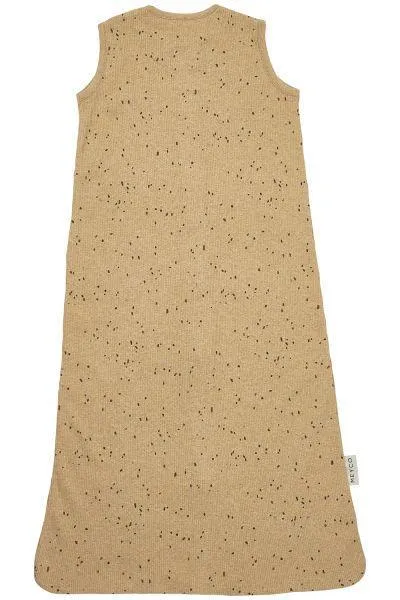 Meyco Sleeping Bag Rib Mini Spot - Toffee Melange - 70cm