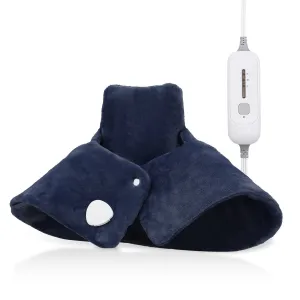 Neck Shoulder Heating Pad - 23" x 16" Cozy Flannel - Half an Hour Timer   3 Heating Levels