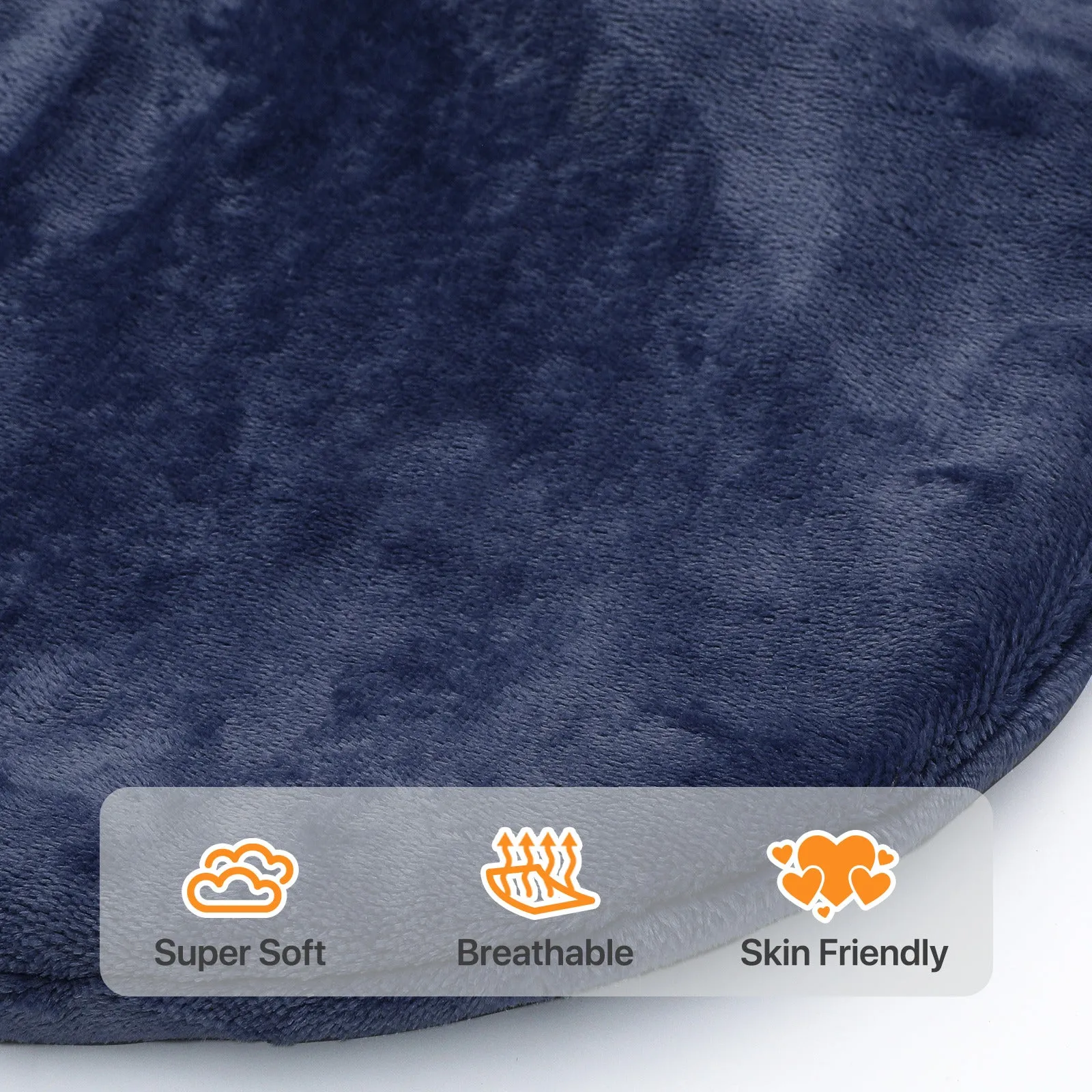 Neck Shoulder Heating Pad - 23" x 16" Cozy Flannel - Half an Hour Timer   3 Heating Levels