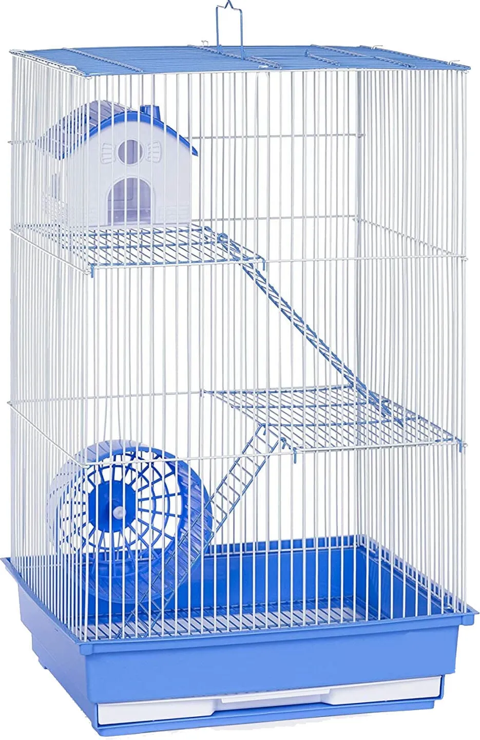 Nibbles A&E 3 Story Hamster/Gerbil Cage with House And Wheel - 14 X 11 X 22 In - 4 Pack