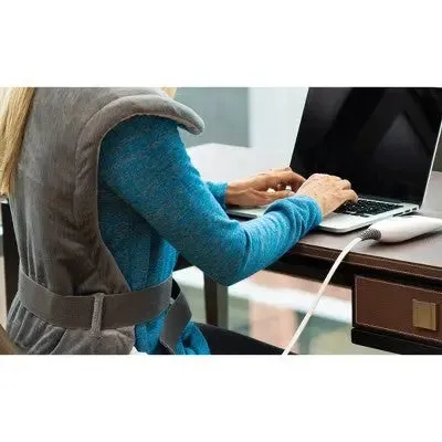 Open Box - Pure Enrichment PureRelief XL Extra-Long Heating Pad 29x24" Gray