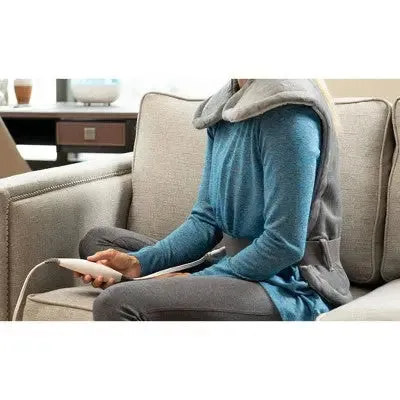 Open Box - Pure Enrichment PureRelief XL Extra-Long Heating Pad 29x24" Gray