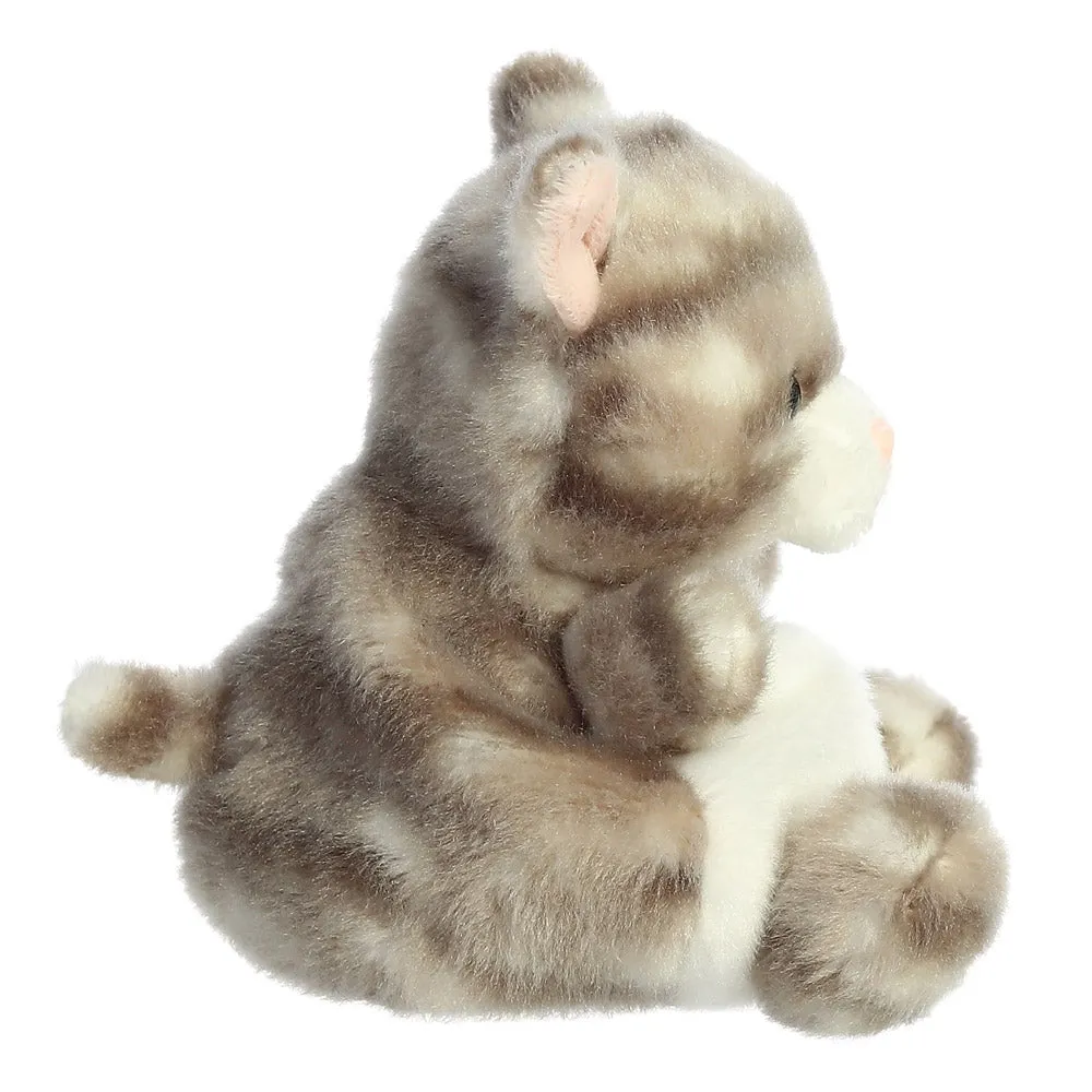Palm Pals Silver Kitty Cat Soft Toy