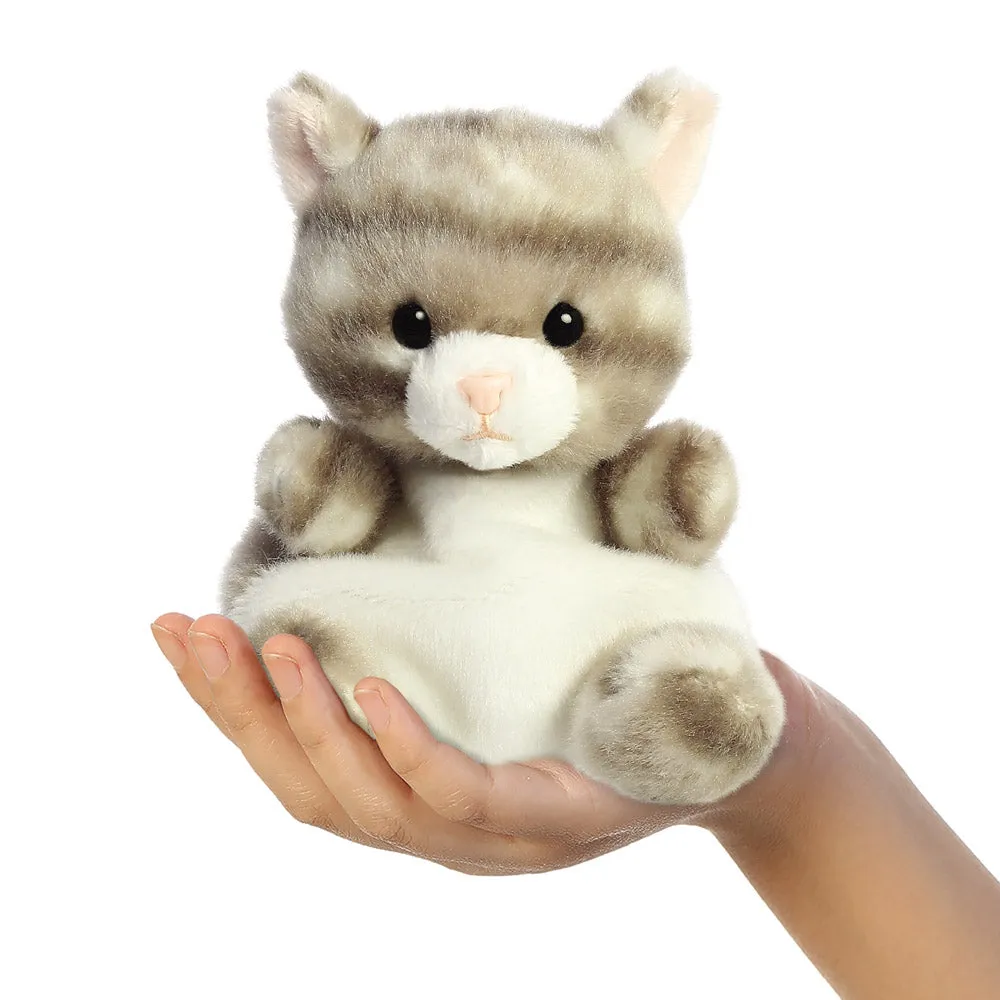 Palm Pals Silver Kitty Cat Soft Toy