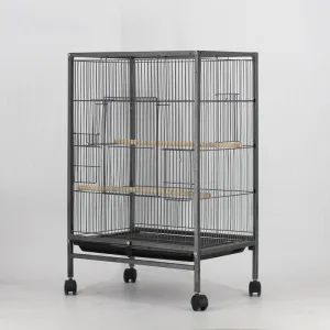 PAWS ASIA Manufacturers Hot Selling Black Stainless Steel Wire Breeding Cage For Bird With Tray