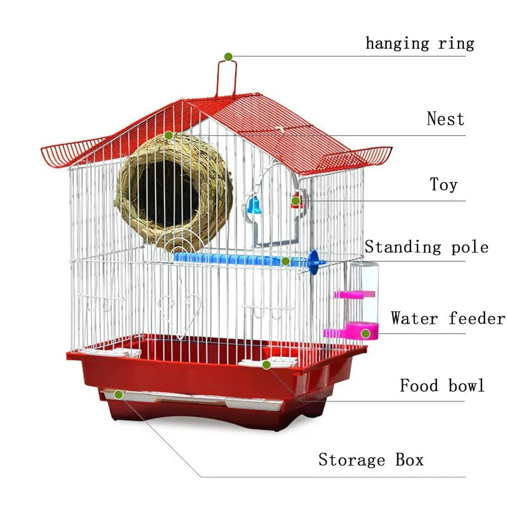 PAWS ASIA Suppliers Wholesale Steels Travel Small Outdoor Fancy Canary Bird Cage For Sale