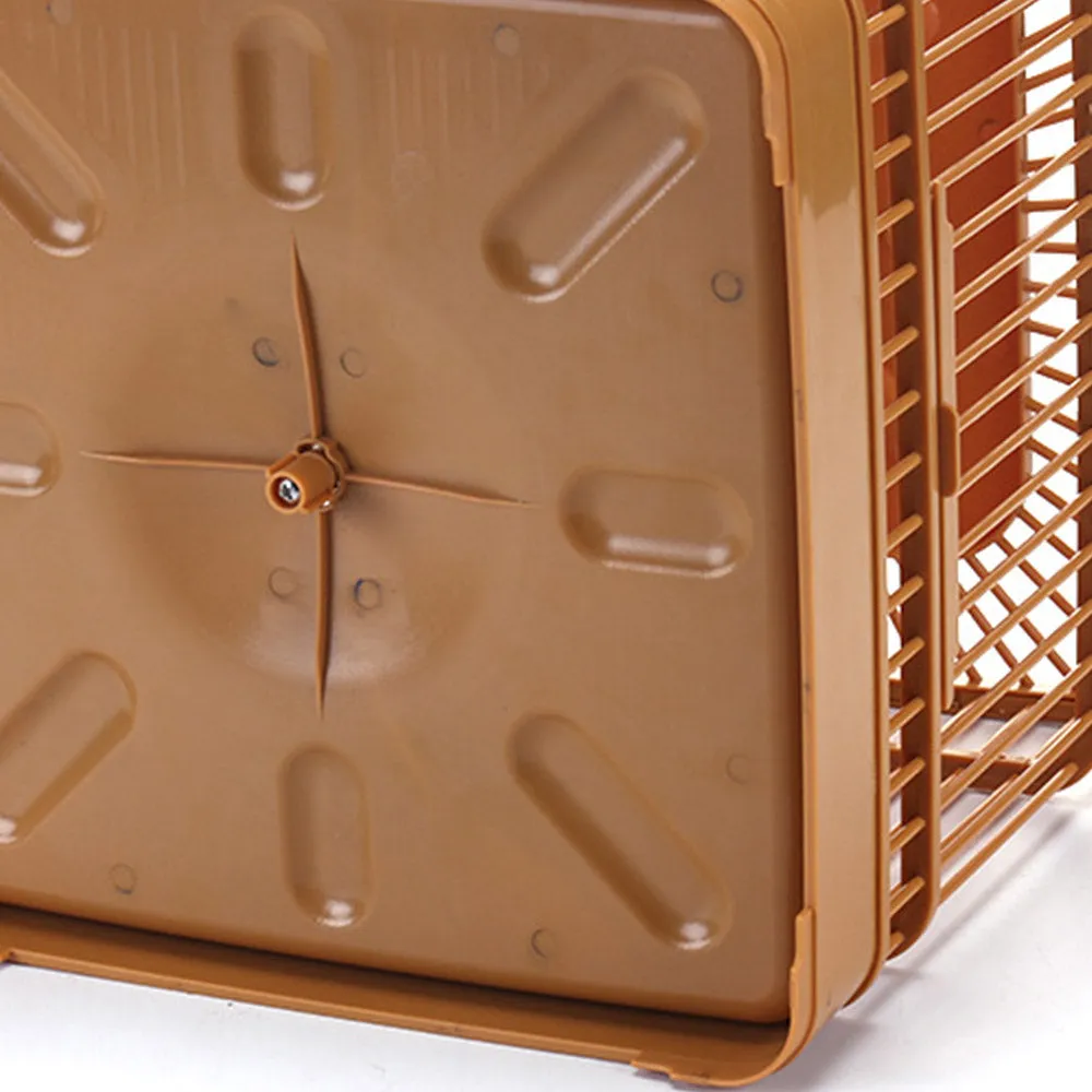 PAWS ASIA Wholesale Best Plastic Brown Large Rectangle Ornamental Vintage Bird Cage From China