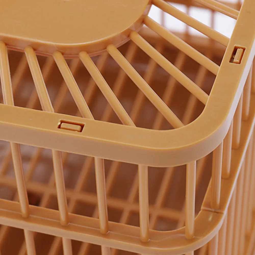 PAWS ASIA Wholesale Best Plastic Brown Large Rectangle Ornamental Vintage Bird Cage From China