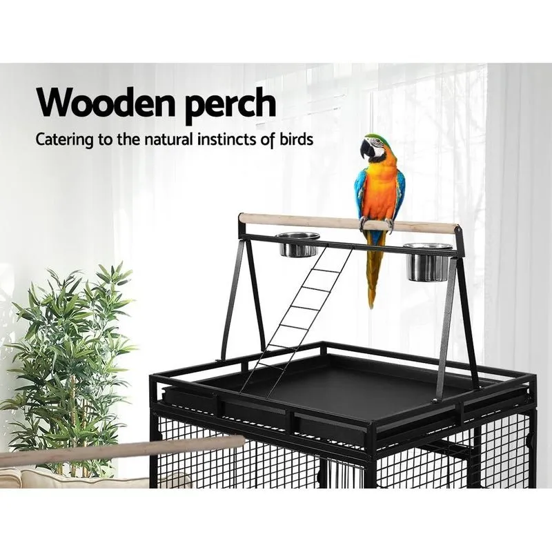 Pet Bird Cage with Perch 173cm