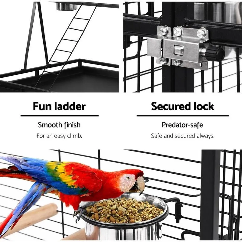Pet Bird Cage with Perch 173cm