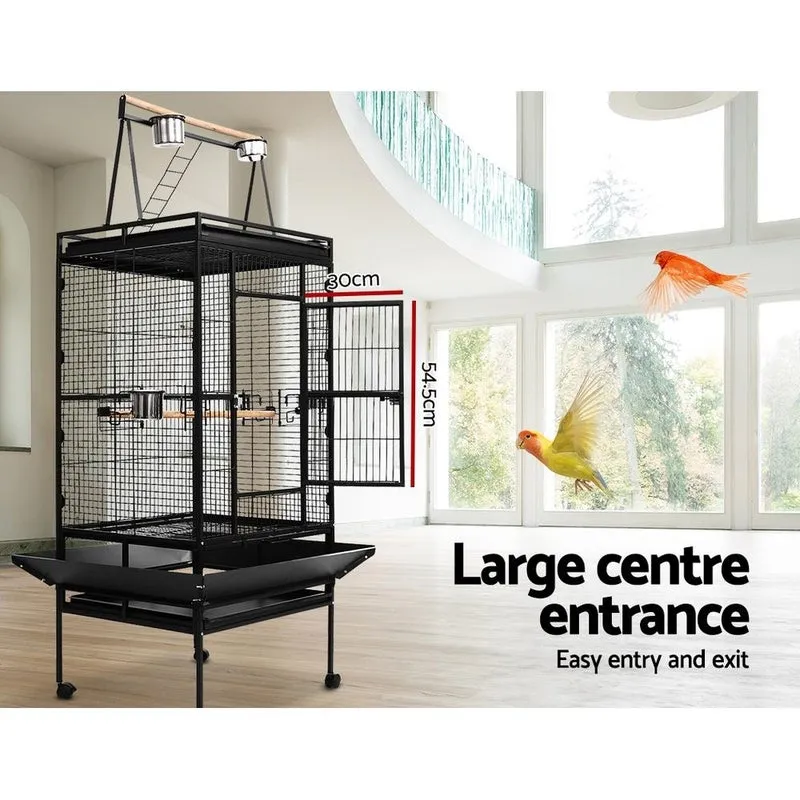 Pet Bird Cage with Perch 173cm