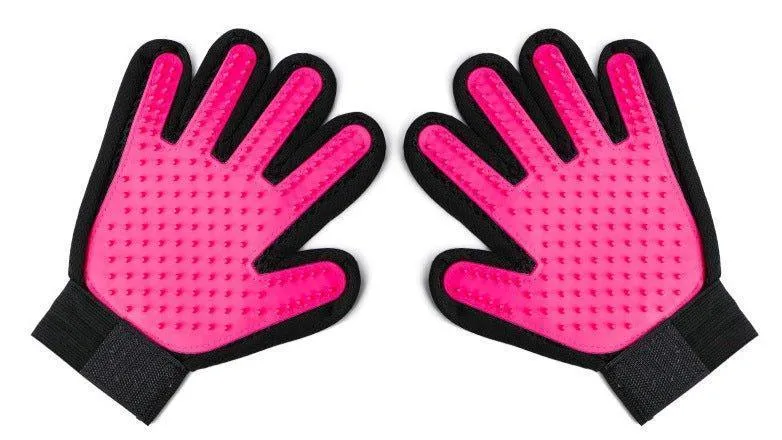 Pet Grooming Glove Gentle Deshedding Brush Glove - 1 Pair