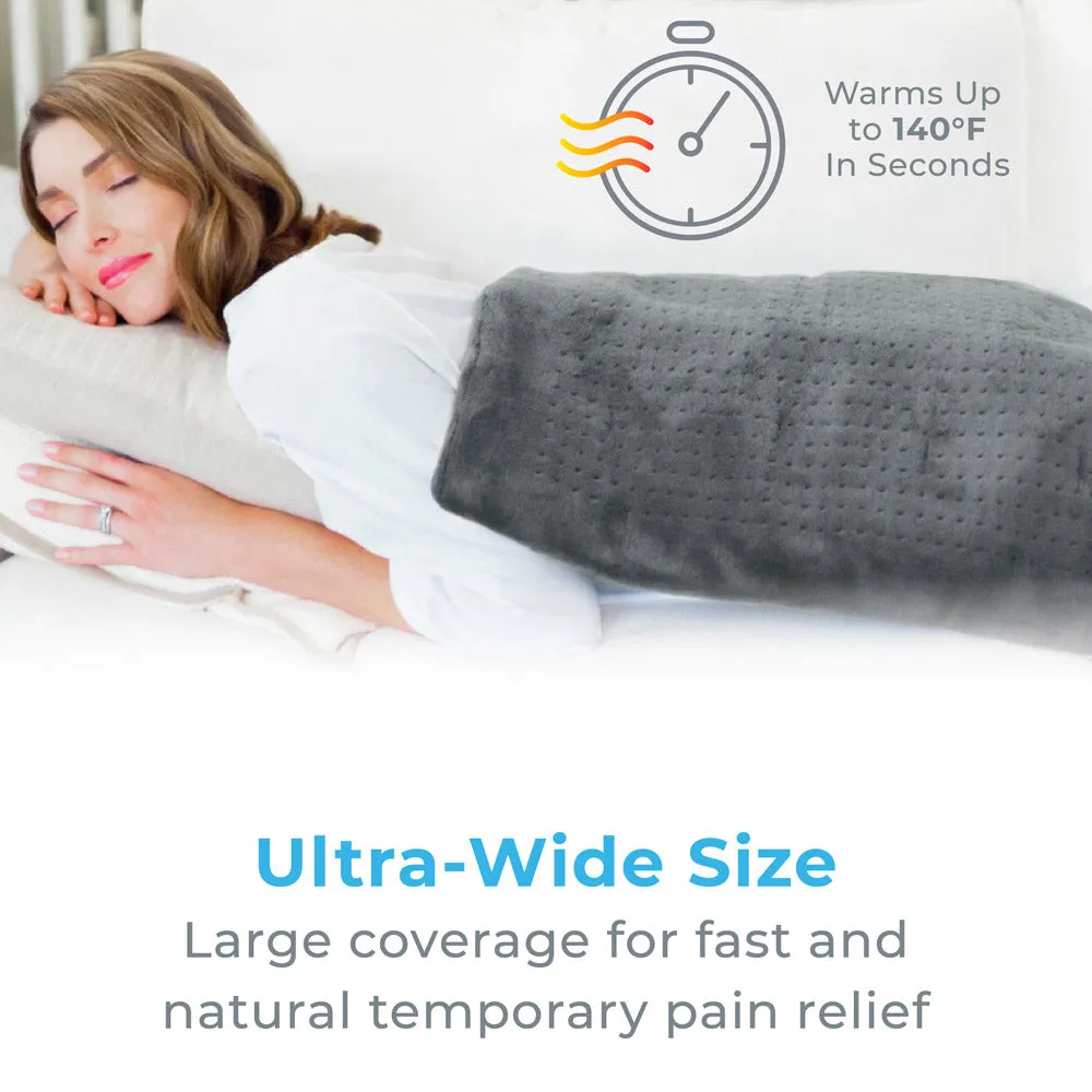 PureRelief XXL Ultra-Wide Microplush Heating Pad