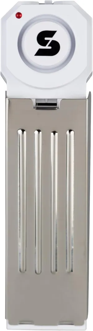 SABRE 120 dB Wedge Door Stop Security Alarm, Extremely Loud Wireless Alarm Siren Audible Up To 1,500 Ft., Non-Skid Pad, Compact Alarm Great for Home, Travel, Apartment or Dorm