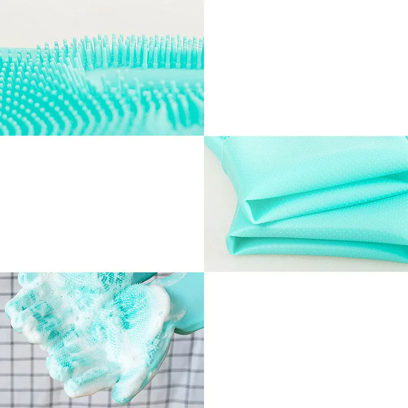 Silicone Dog Grooming Hair Comb Puppy Brush Glove Bath Cleaning Brushes Small Dog Cat Massage Pet Grooming Gloves | Brodtica.com