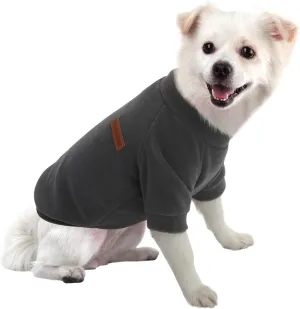 Small Dog Sweater Small Dog Sweatshirt Pet Hoodie, Warm and Lightweight, with a Soft Texture, Easy to Wear and Bright Colors (Gray, Large)