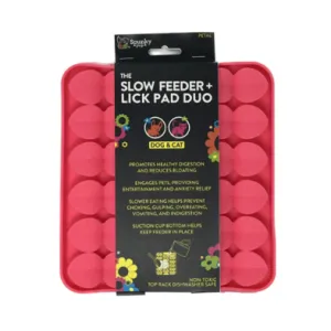 Spunky Pup® Slow Feeder & Lick Pad Duo Petal