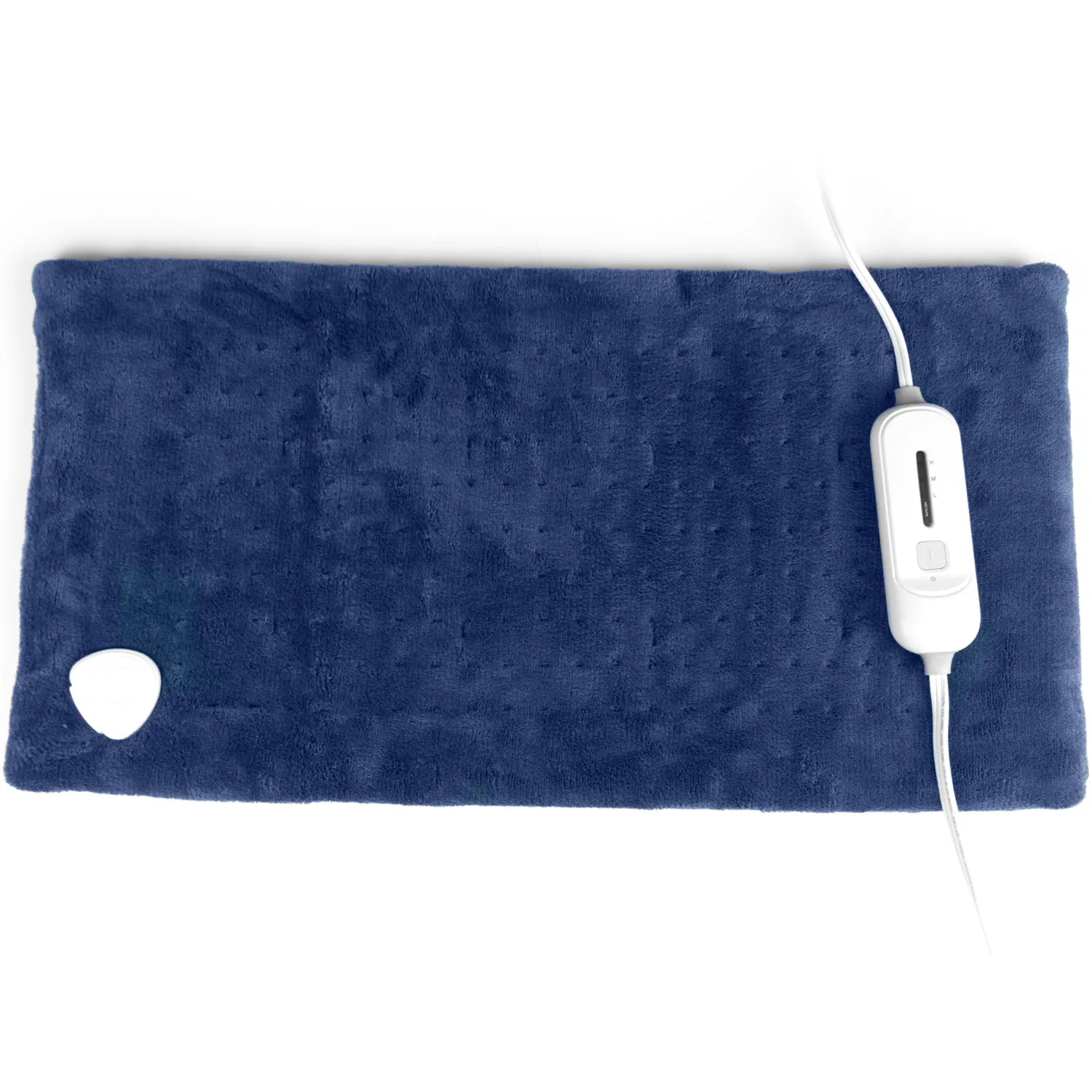 SUNAID Heating Pad for Pain Relief, Weighted Heating Therapy Pad Ultra Soft Touch, Multiple Temperature Options, Hot Heat Pads Auto Shut Off, Machine Washable, Fast-Heating, Moist Therapy (Navy)