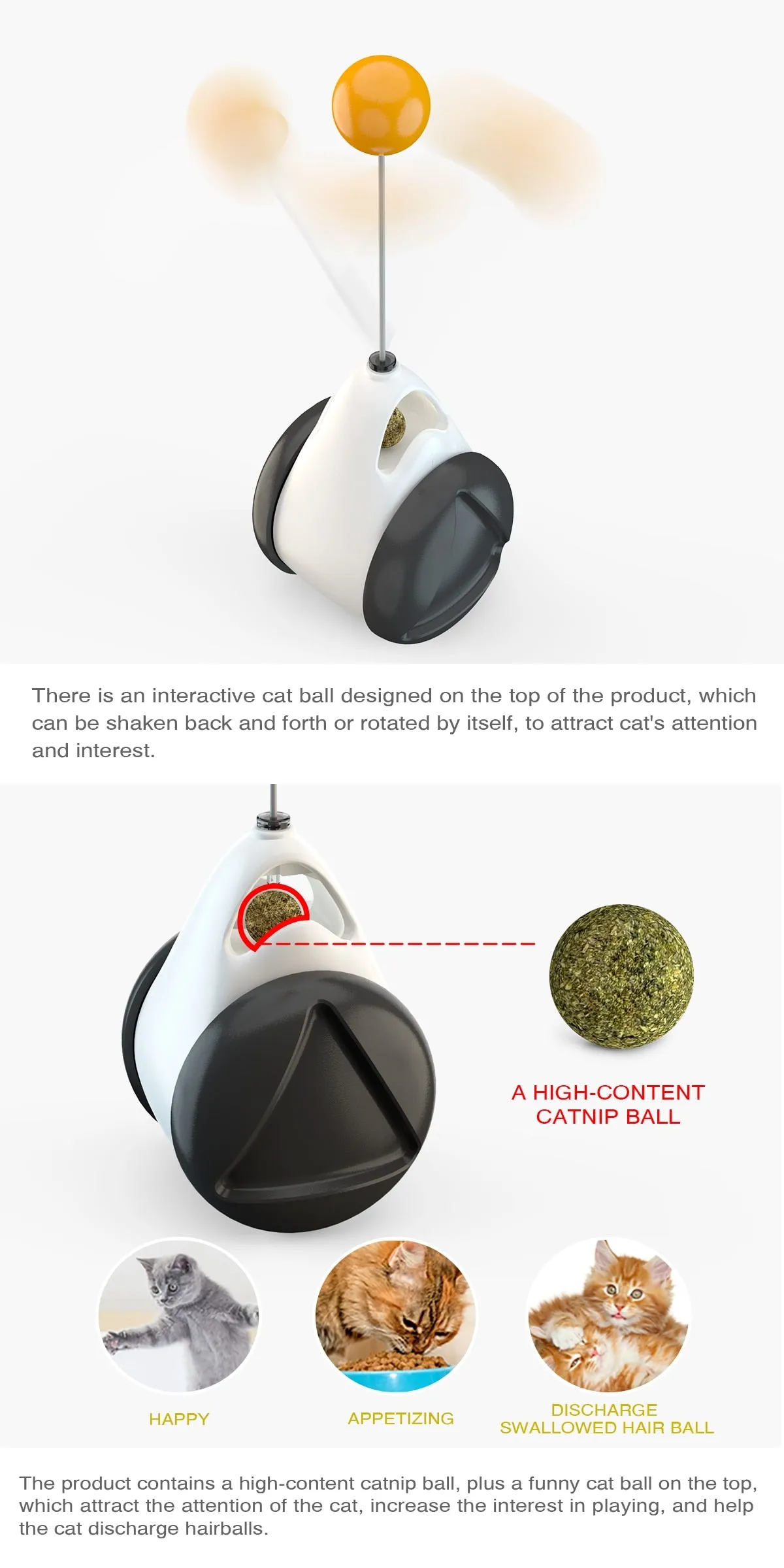 Swinging Tumbler Toy for Cats