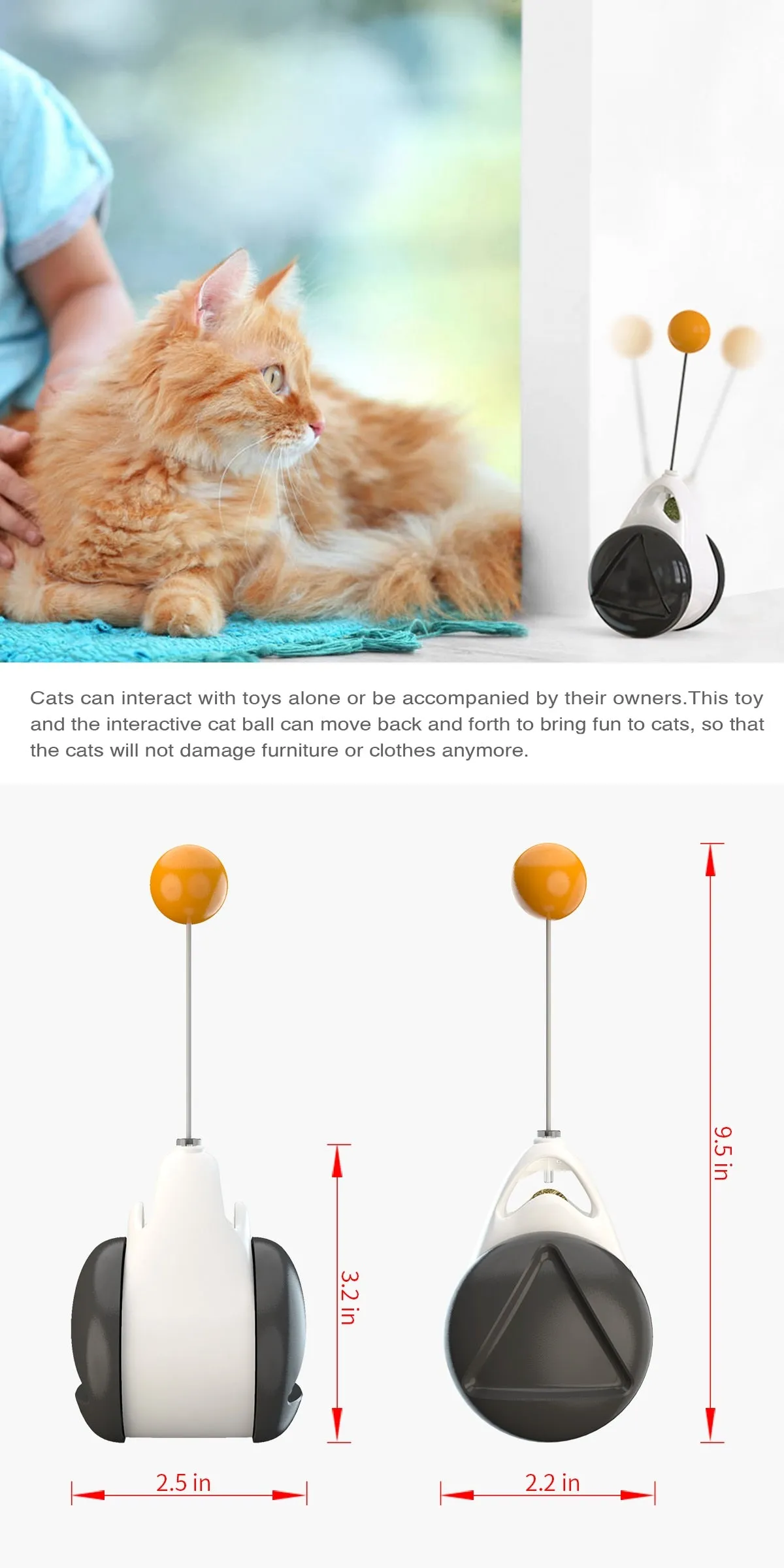 Swinging Tumbler Toy for Cats