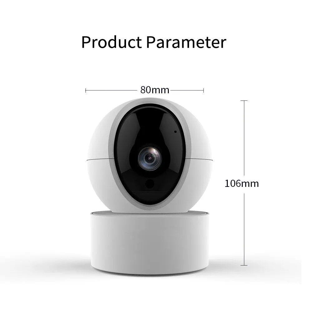 Tuya Smart 350° PTZ HD Camera 2MP Indoor color dome CCTV Camera with WiFi Home Security Alarm System Surveillance Cameras