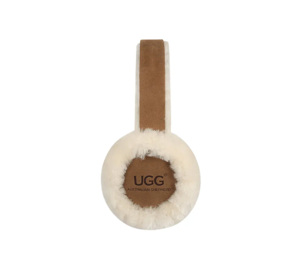 UGG Earmuff Adjustable Sheepskin Wool Connie Earmuff