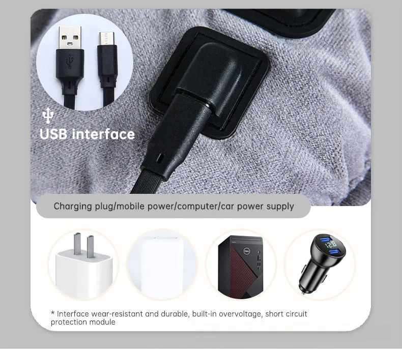 USB Heating Thermostat Cushion - Office & Car Dual-Use Electric Heating Pad