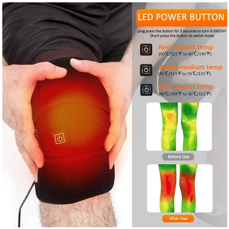 Usb Rechargeable Fast Heating Electric Knee Pad Dc-261
