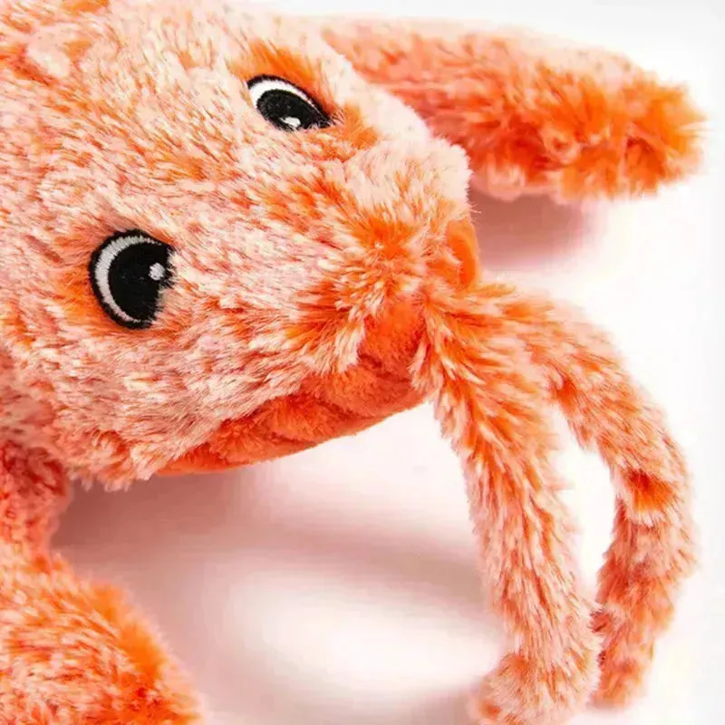 USB Rechargeable Floppy Lobster Interactive Cat Toy – Gravity Jumping Shrimp