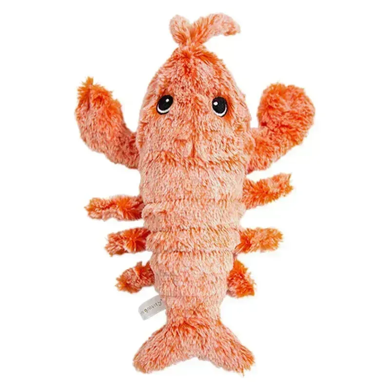 USB Rechargeable Floppy Lobster Interactive Cat Toy – Gravity Jumping Shrimp