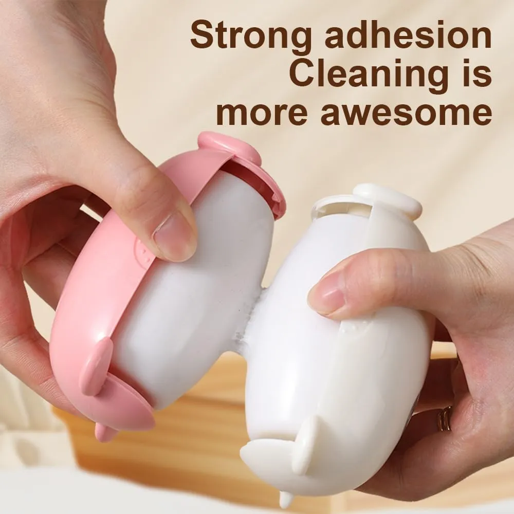 Washable Sticky Roller, Reusable Lint Rollers for Pet Hair, lint Remover for Clothes, Portable Home Travel Lint Roller, Super Sticky Lint Roller Ball for Plush Hair,Clothes Ball Remover (Pink)