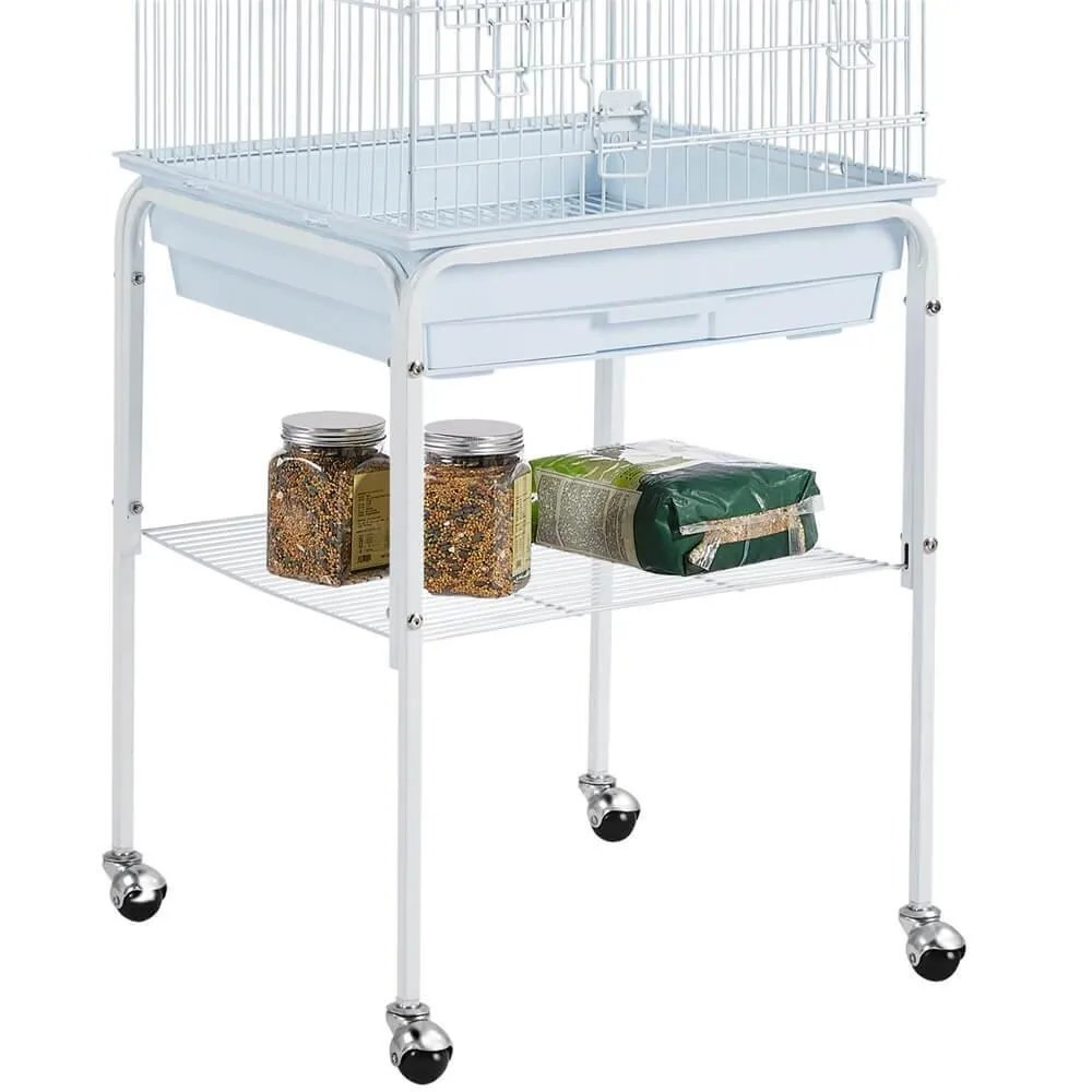 Yaheetech Rolling Bird Cage with Stand